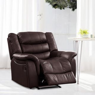 Casanova Brown Bonded Leather Reclining Chair