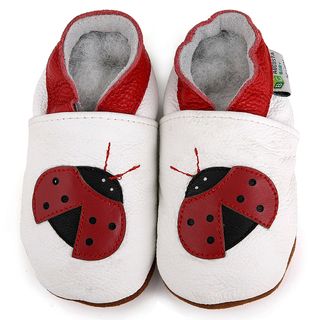 Ladybug Soft Sole Leather Baby Shoes