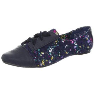 Shoes Women Navy Blue Oxford Shoes