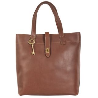 Fossil Austin Brown Leather Tote Bag