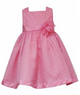 Rare Editions Mesh Dress, Coral, 24 Months Clothing