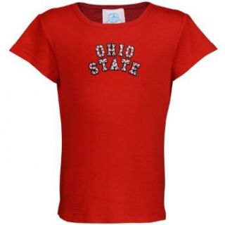 NCAA Ohio State Buckeyes Toddler Girls Polka Dotted T
