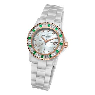 Stuhrling Original Womans Aurora Ceramic Bracelet Watch
