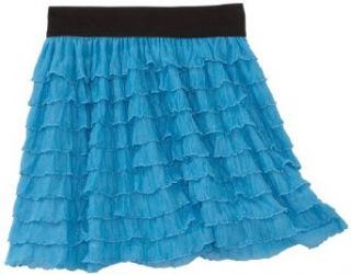 Almost Famous Girls 7 16 Eyelash Skirt, Blue, Small