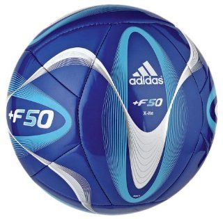 adidas F50 Xite Soccer Ball (Blue, Size3) Sports