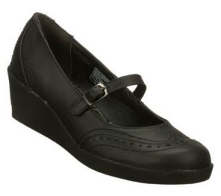 Skechers Best Girl Posh Womens Mary Jane Wedge Shoes Black 10 Shoes
