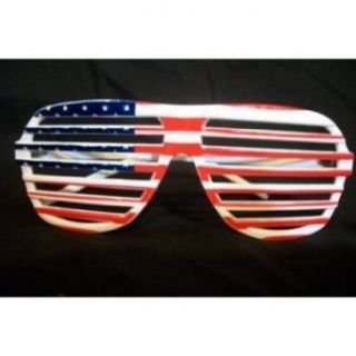 USA flag shutter shades style USA sunglasses Clothing