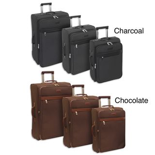 London Fog Oxford Classic 3 piece Expandable Suiter Upright Luggage