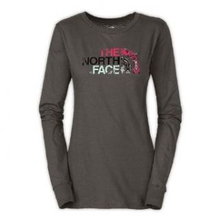 Womens The North Face Delia Dome Long Sleeve Tee Graphite