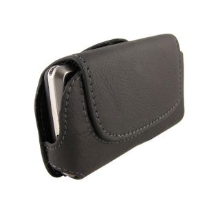 Black Horizontal Leather Case for LG Dare VX9700