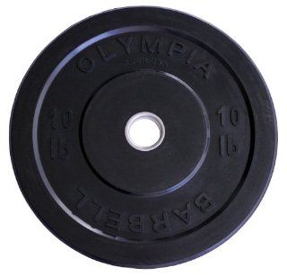 Solid Rubber Olympic Weight Plates  Black 10lb Pair