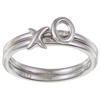 Sterling Silver XOXO Fashion Ring Set