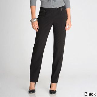 Focus 2000 Womens Straight Zip pocket Career Pants