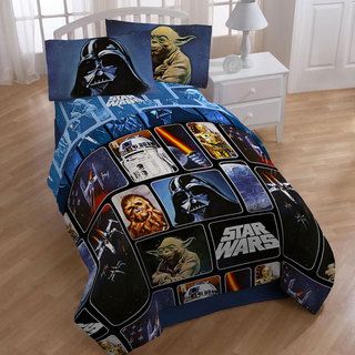 Star Wars Collage 4 piece Twin size Bed in a Bag with Sheet Set
