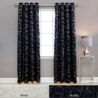 Modern Foil 95 inch Blackout Grommet Curtain Pair