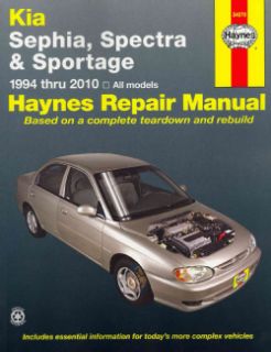 Haynes Kia Sephia, Spectra & Sportage 1994 Thru 2010 Automotive Repair