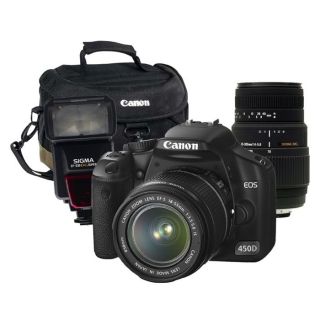 CANON EOS 450D + 18/55 mm IS + Zoom 70 300mm + Fla   Achat / Vente