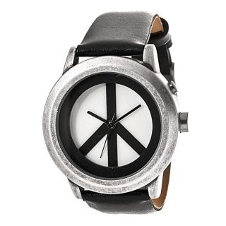 Lucky Brand Womens Instalite Black Leather Strap Watch