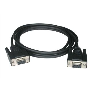 NULL MODEM BLACK   CablesToGo 0.5m DB9 F/F Modem Cable. Poids 91