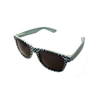 QLook Vintage Blues Brothers Checker Wayfarer Style