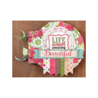 Chipboard Album With Interactive Pull Out Tabs 8X8.625 Circular