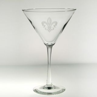 Rolf Glass Grand Fleur De Lis Martini 10 ounces (Set of 4)