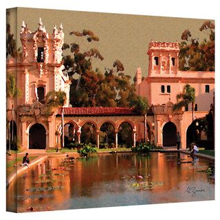 George Zucconi Lily Pond, Balboa Park Wrapped Canvas