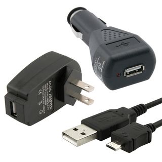 BasAcc Travel/ Car Charger/ USB Cable for  Kindle Fire