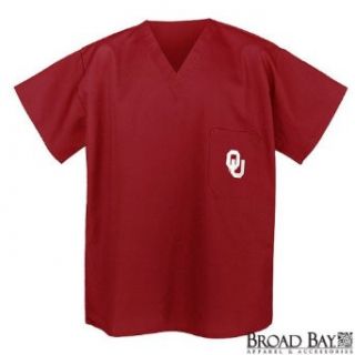 University of Oklahoma Scrubs Top Shirt  OU Logo For HIM