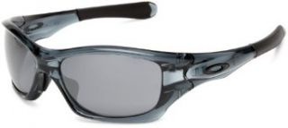 Oakley Mens Pit Bull Sunglasses,Crystal Black Frame/Black