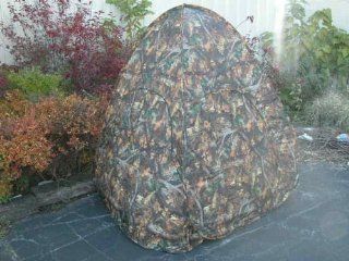 NEW POP UP HUNTING BLIND   TWO MAN REAL TREE CAMO w BAG