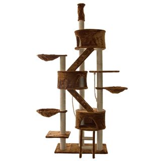 Go Pet Club Brown 92 106 Inches High Huge Cat Tree Furniture