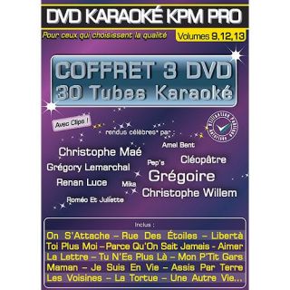 60 & 70 & 80   Titre  Coffret 3 DVD Karaoké KPM Pro Années 60