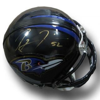 Ray Lewis Autographed Mini Helmet