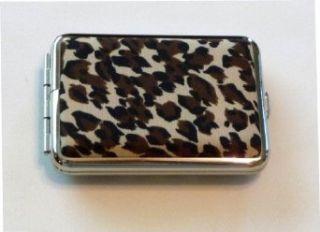Fossil Framed Pill Icon Style Pill Case (Leopard Print