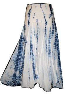 #61 Convertible Blue & White Dress or Skirt Tie Dye Gypsy