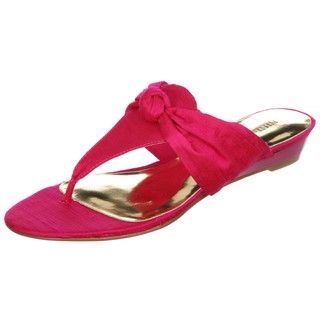 Nine West Womens Pink Risingstar Thong Sandals