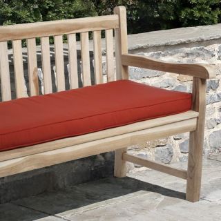 Clara 48 inch Outdoor Red Bench Cushion Made with Sunbrella Fabric