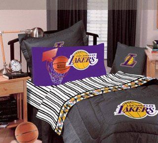 Los Angeles Lakers Black Denim Twin Size Comforter and