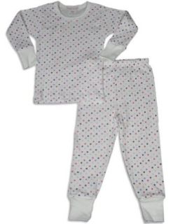 Baby Steps   Girls Long Sleeve Polka Dot Pajama Set, White