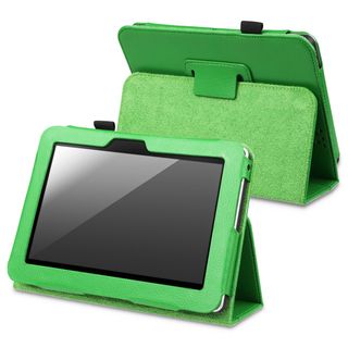 BasAcc Green Leather Case with Stand for  Kindle Fire HD 7 inch
