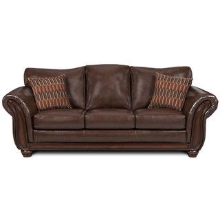 Simmons Santa Monica Vintage Bonded Leather Sofa