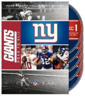 New York Giants Road to Super Bowl XLII DVD Sports