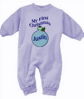 Boys My First Christmas Personalized Ornament Fleece