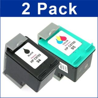 HP 94/95 Black/Color Ink Cartridges (Remanufactured) (Pack of 2