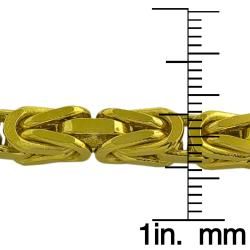 Fremada 14k Yellow Gold Mens Solid 9.25 inch Byzantine Bracelet