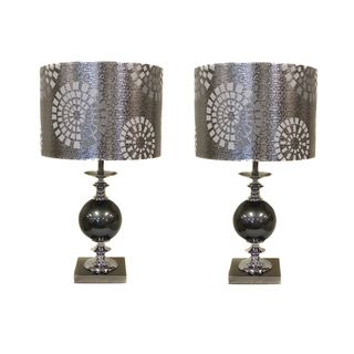 Casa Cortes Malibu Metallic 22 inch Table Lamps (Set of 2)