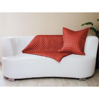 PLAID 110x140 cm KILLIAN ROUGE Matelassé Taffetas   Achat / Vente