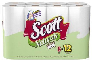 Scott Naturals Paper Towels, Mega Roll, 8 Rolls, Packs of