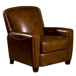 Chester Leather Press Back Chair in Brown